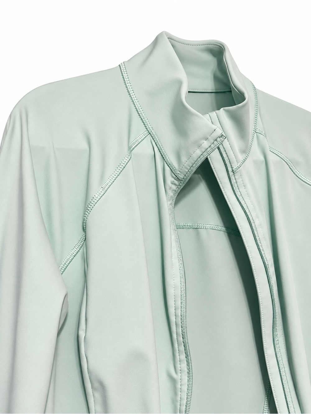 Tek Gear Workout Gear Women’s L Mint Green Full Zip Athletic Jacket Zip Pocket